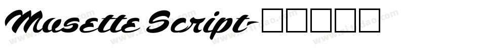 Musette Script字体转换